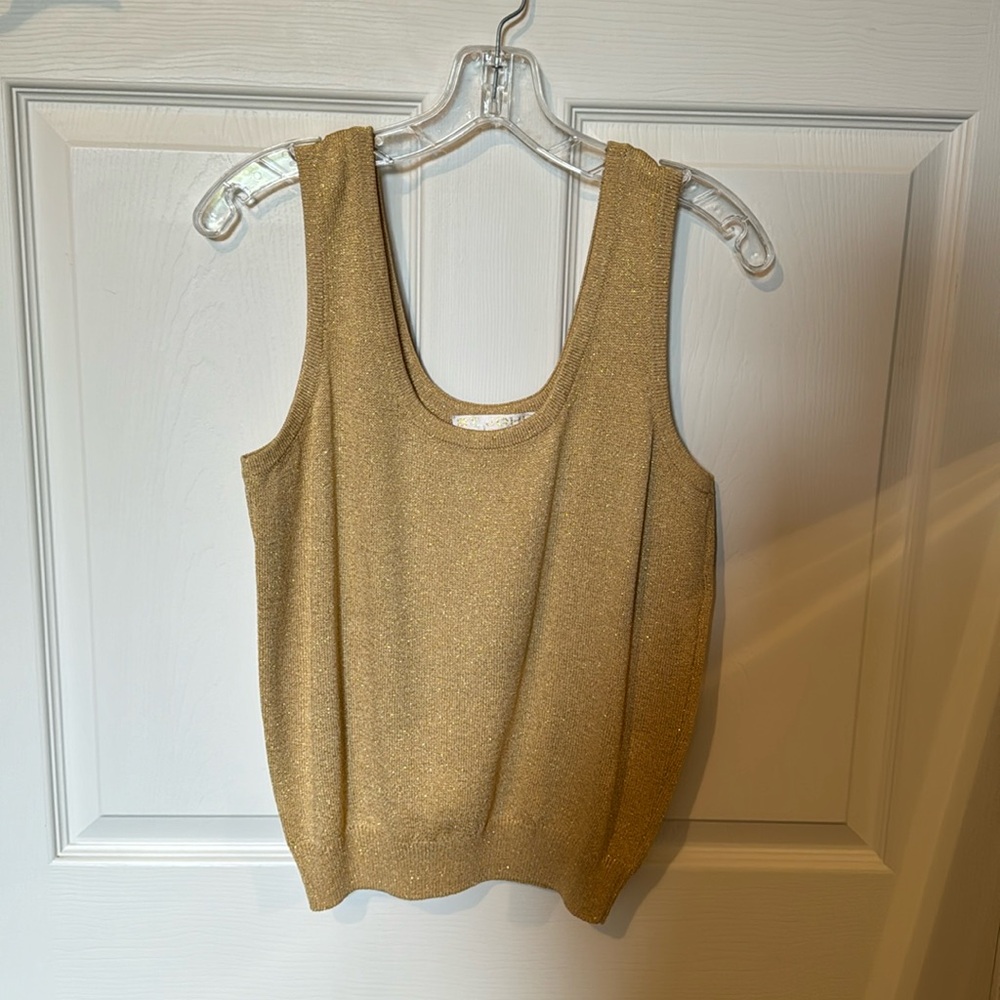 St. John Basics Women’s Gold Knit Tank